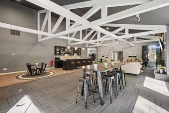 Clubhouse with Coworking Lounge at Eastwood Village Apartments in Clinton Township, MI